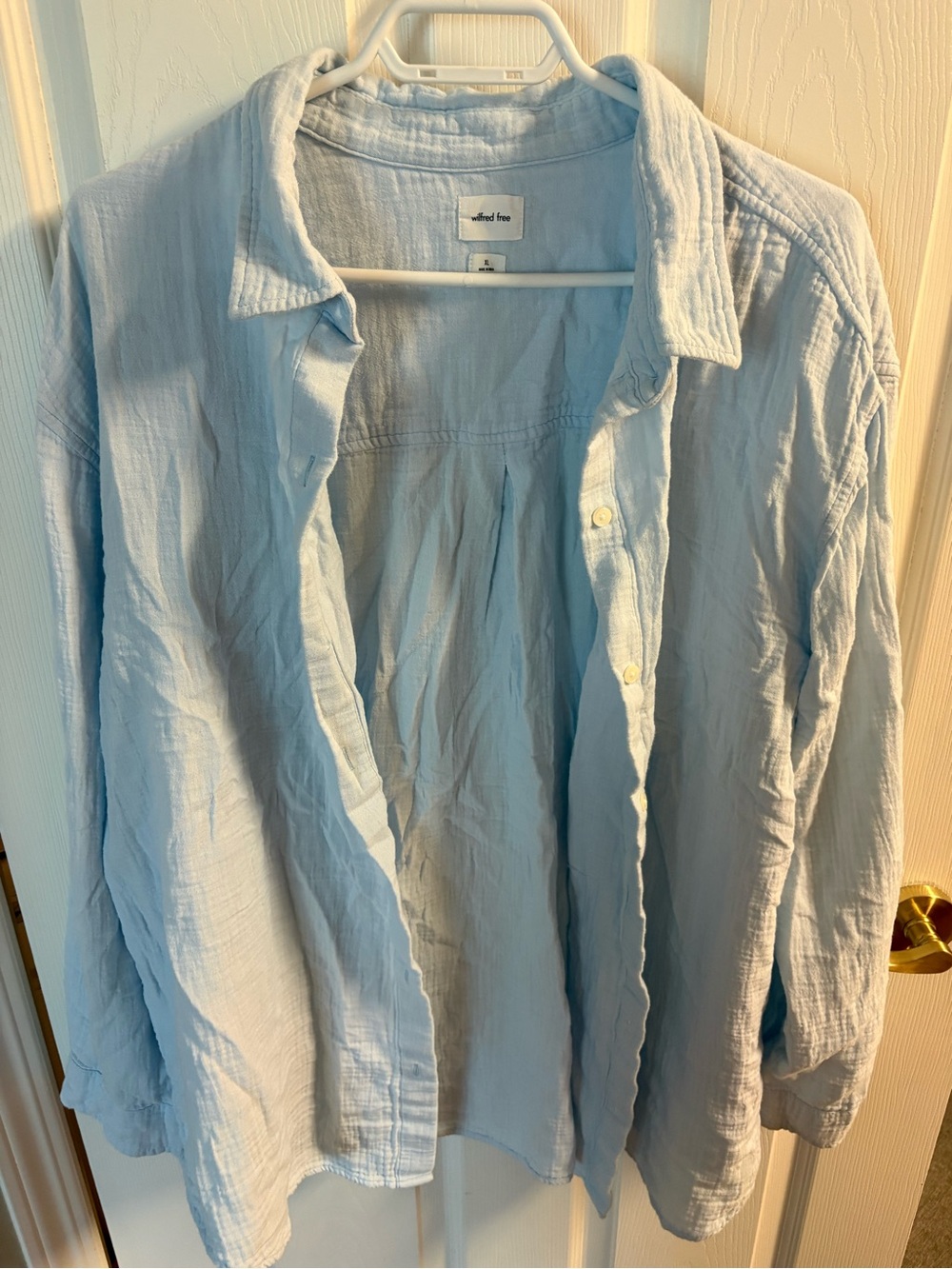 Wilfred Free Sail Shirt in Light Blue